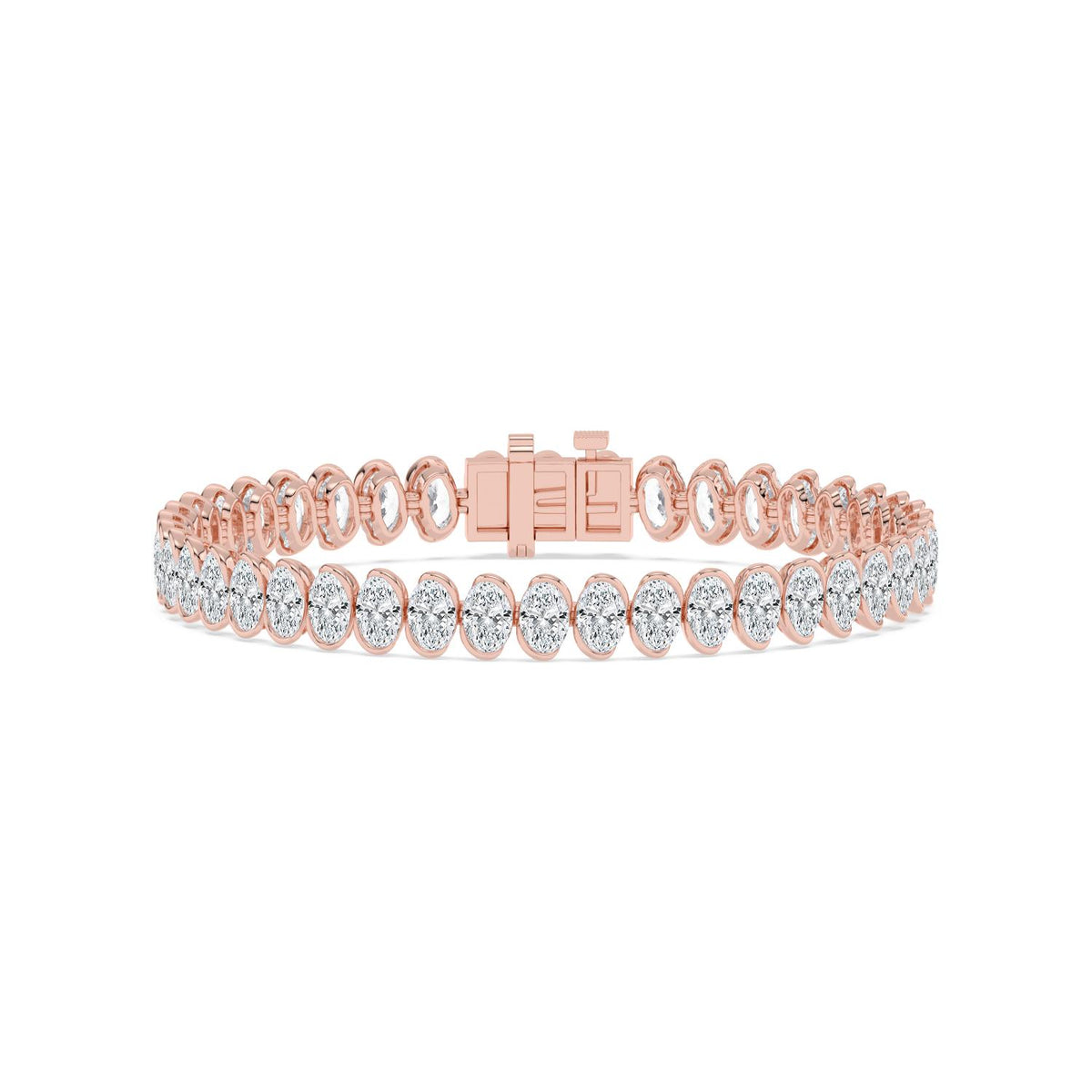 Rose Gold / 13.85ct Lab Grown Diamond Bracelet