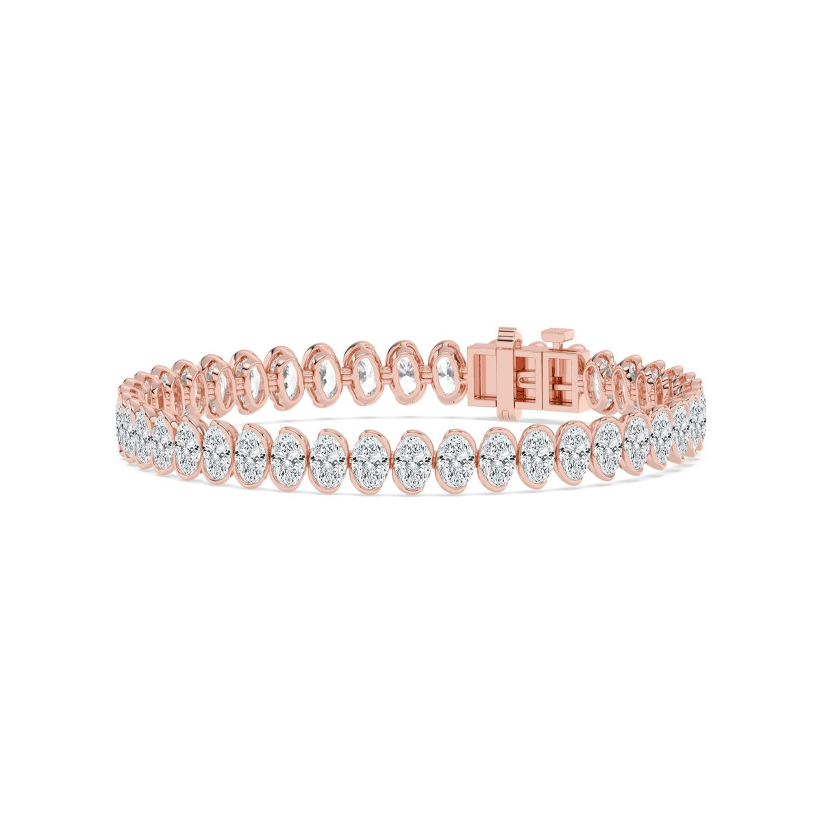 Rose Gold / 13.85ct Lab Grown Diamond Bracelet