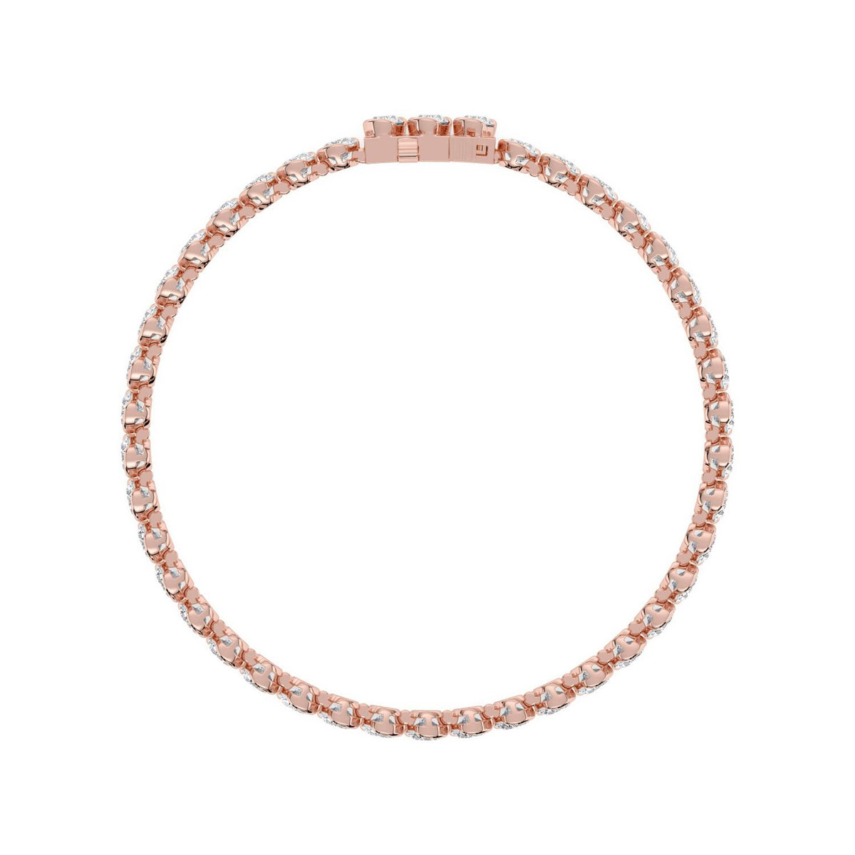 Rose Gold / 13.85ct Lab Grown Diamond Bracelet