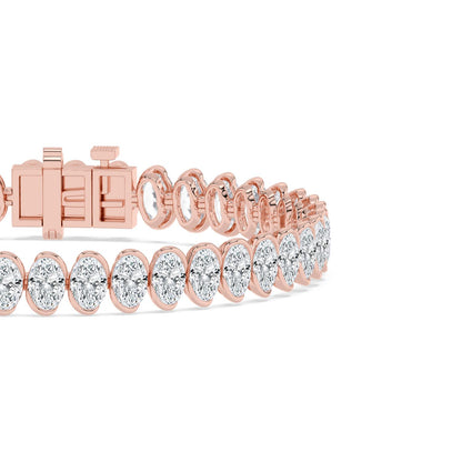 Rose Gold / 13.85ct Lab Grown Diamond Bracelet