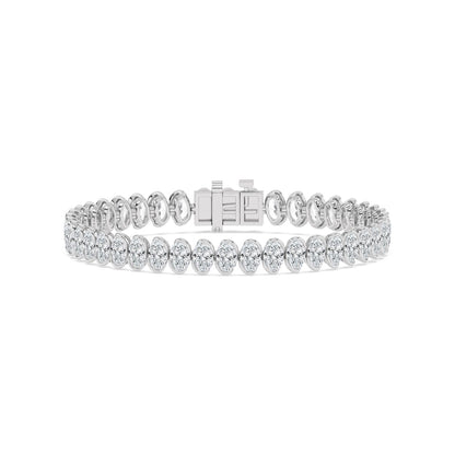 White Gold / 13.85ct Lab Grown Diamond Bracelet