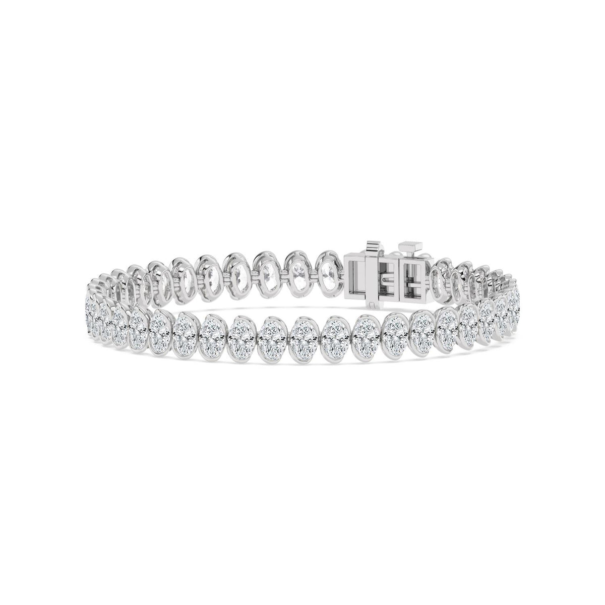 White Gold / 13.85ct Lab Grown Diamond Bracelet
