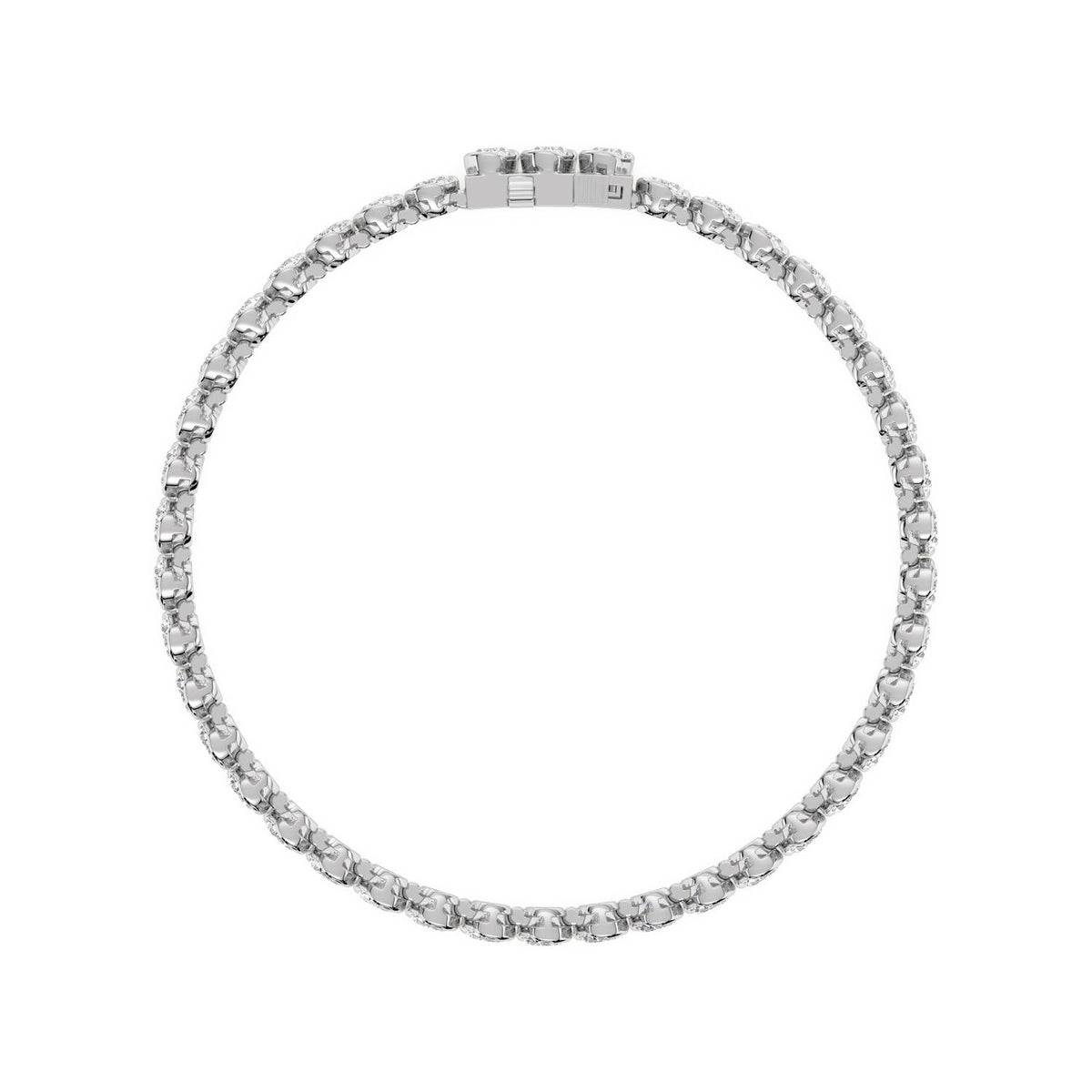 White Gold / 13.85ct Lab Grown Diamond Bracelet