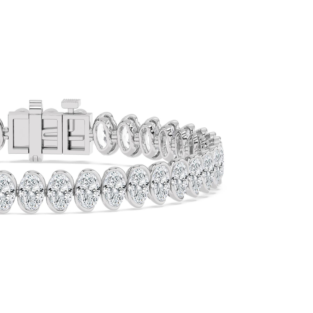 White Gold / 13.85ct Lab Grown Diamond Bracelet