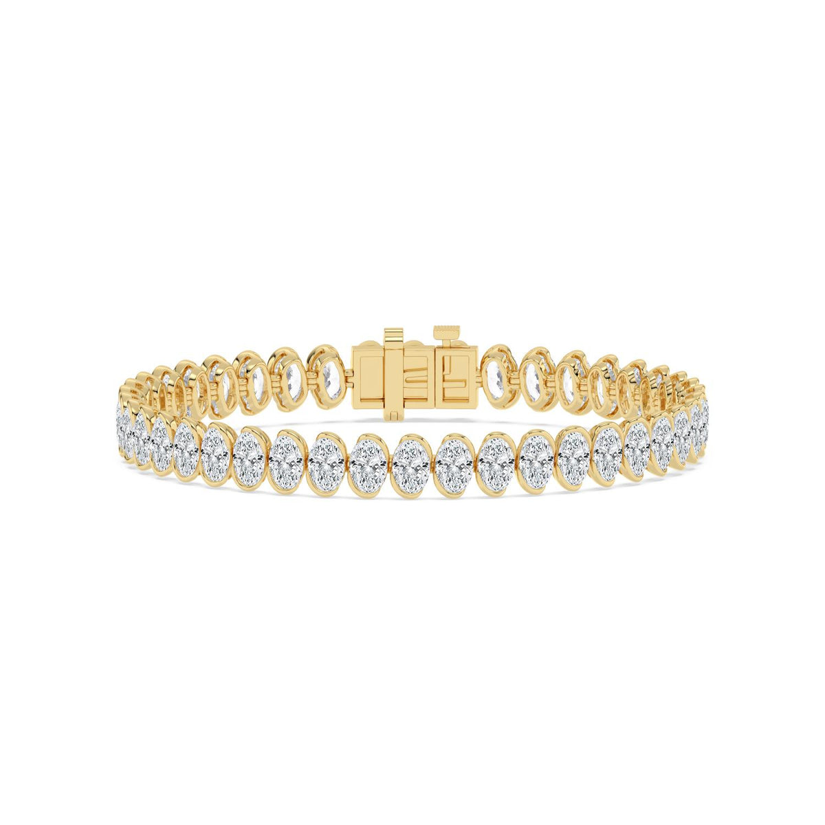 Yellow Gold / 13.85ct Lab Grown Diamond Bracelet
