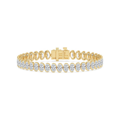 Yellow Gold / 13.85ct Lab Grown Diamond Bracelet