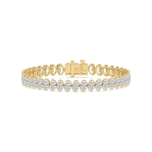 Yellow Gold / 13.85ct Lab Grown Diamond Bracelet