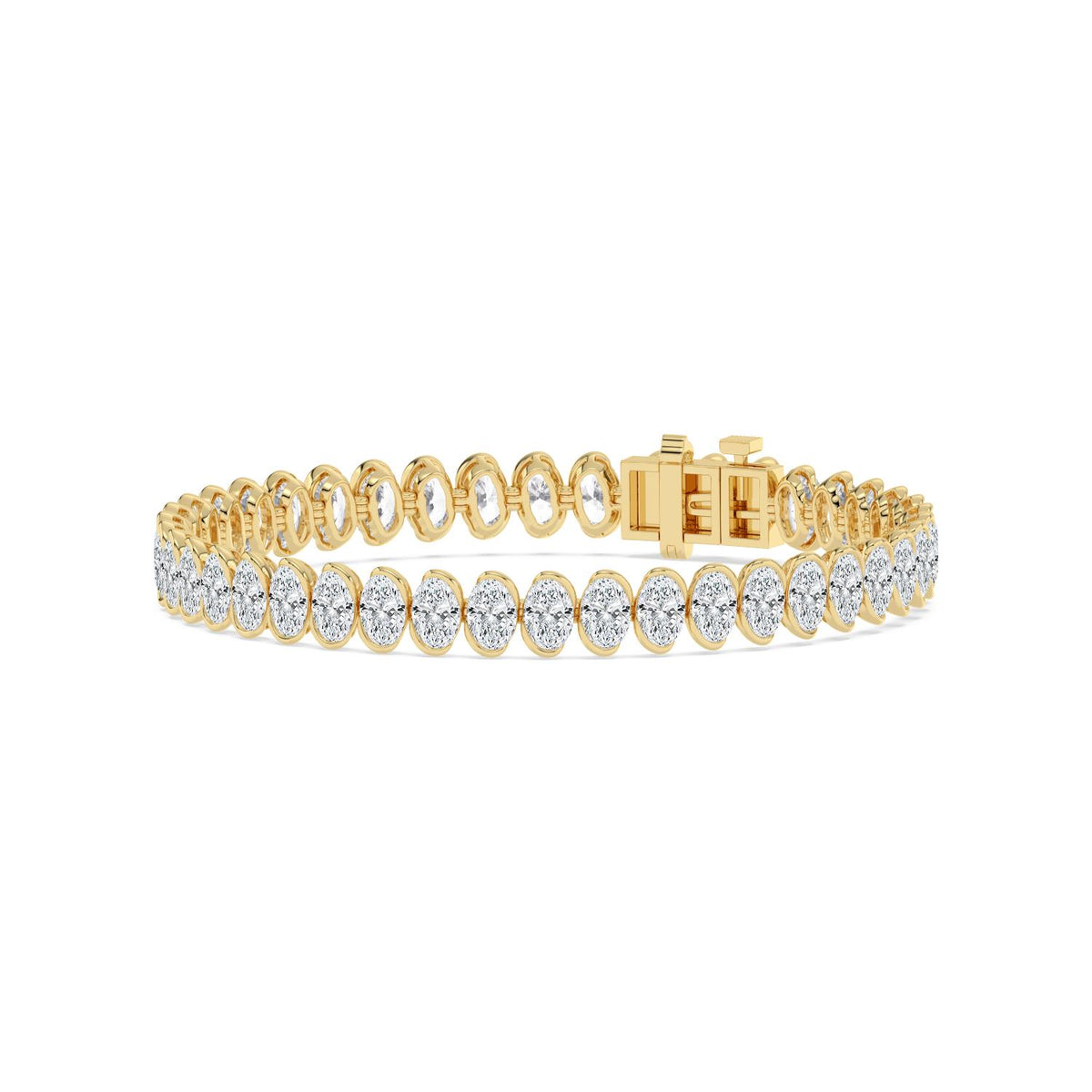 Yellow Gold / 13.85ct Lab Grown Diamond Bracelet