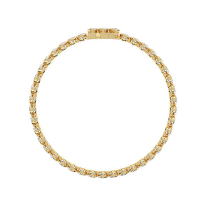 Yellow Gold / 13.85ct Lab Grown Diamond Bracelet