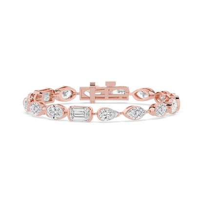 Rose Gold / 16.50ct Lab Grown Diamond Bracelet