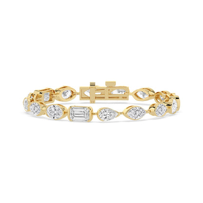 Yellow Gold / 16.50ct Lab Grown Diamond Bracelet
