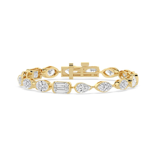 Yellow Gold / 16.50ct Lab Grown Diamond Bracelet