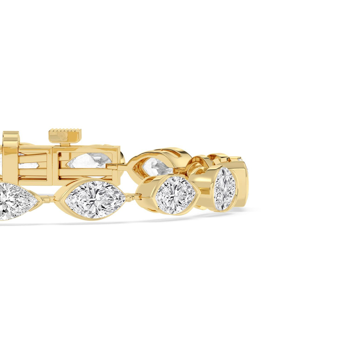 Yellow Gold / 16.50ct Lab Grown Diamond Bracelet