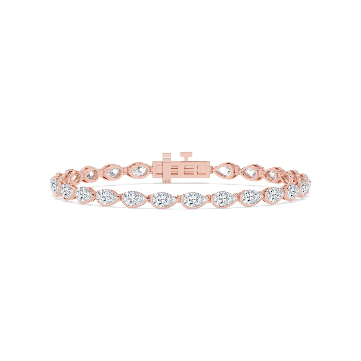 Rose Gold / 5.97ct Lab Grown Diamond Tennis Bracelet