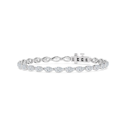 White Gold / 5.97ct Lab Grown Diamond Tennis Bracelet