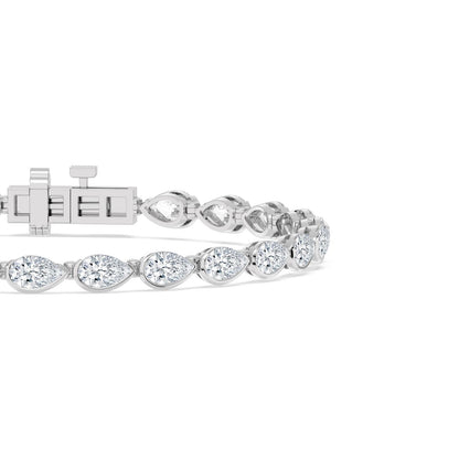 White Gold / 5.97ct Lab Grown Diamond Tennis Bracelet