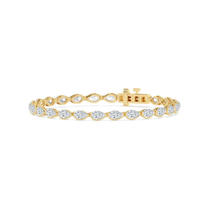 Yellow Gold / 5.97ct Lab Grown Diamond Tennis Bracelet