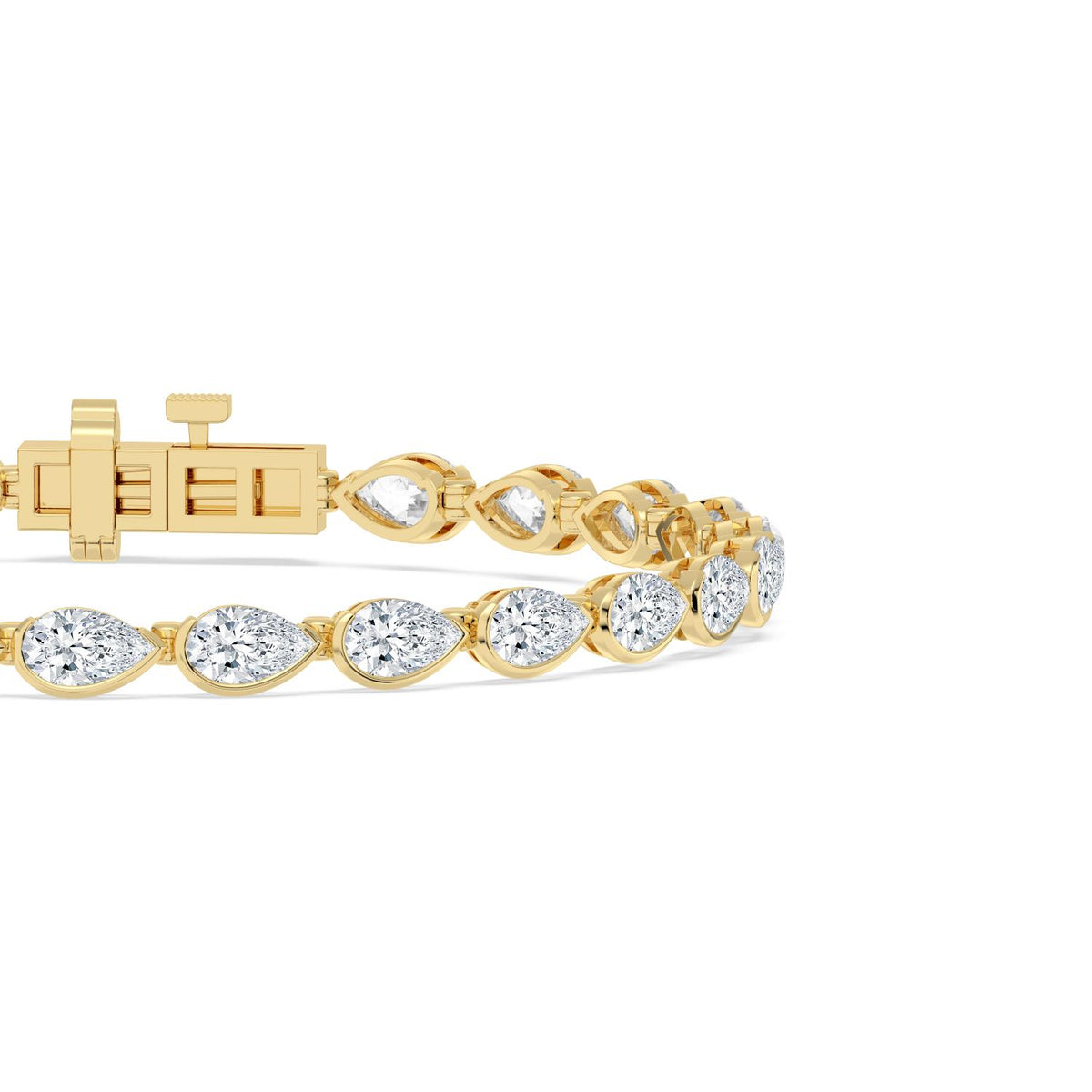 Yellow Gold / 5.97ct Lab Grown Diamond Tennis Bracelet