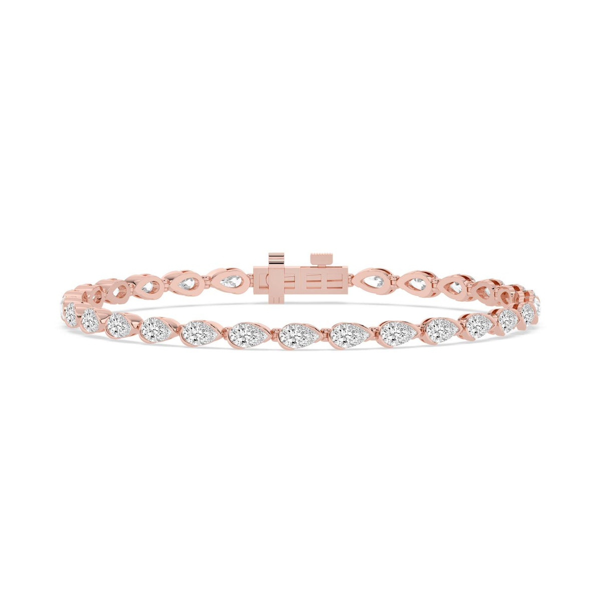 Rose Gold / 6.38ct Lab Grown Diamond Bracelet