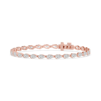 Rose Gold / 6.38ct Lab Grown Diamond Bracelet