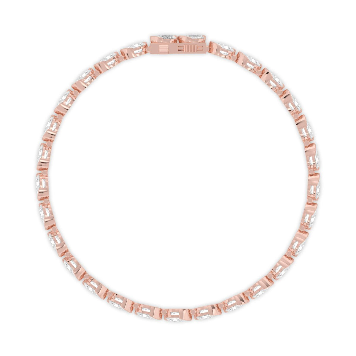 Rose Gold / 6.38ct Lab Grown Diamond Bracelet