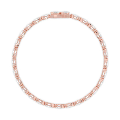 Rose Gold / 6.38ct Lab Grown Diamond Bracelet