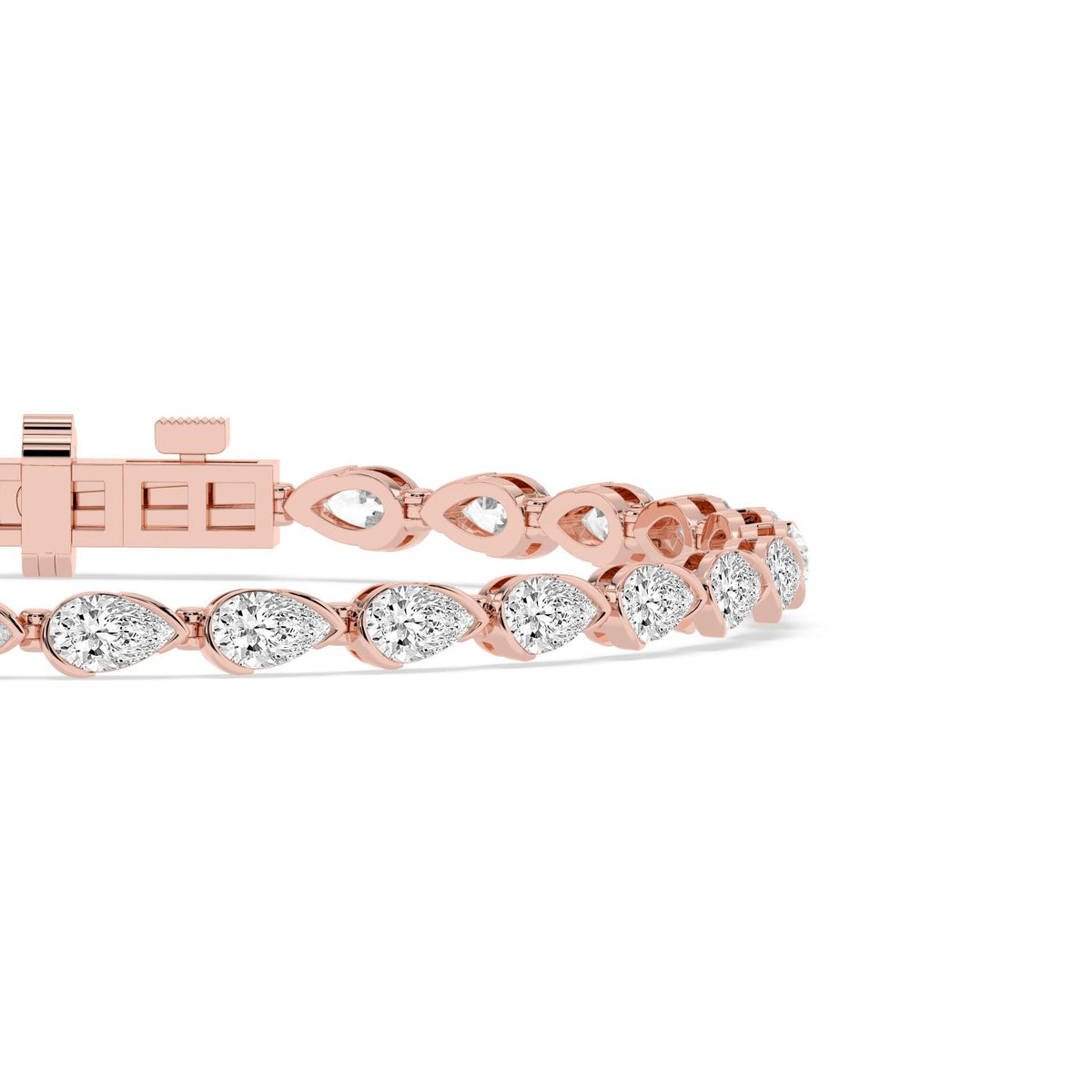 Rose Gold / 6.38ct Lab Grown Diamond Bracelet
