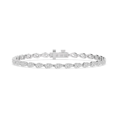 White Gold / 6.38ct Lab Grown Diamond Bracelet