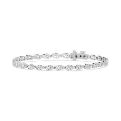 White Gold / 6.38ct Lab Grown Diamond Bracelet