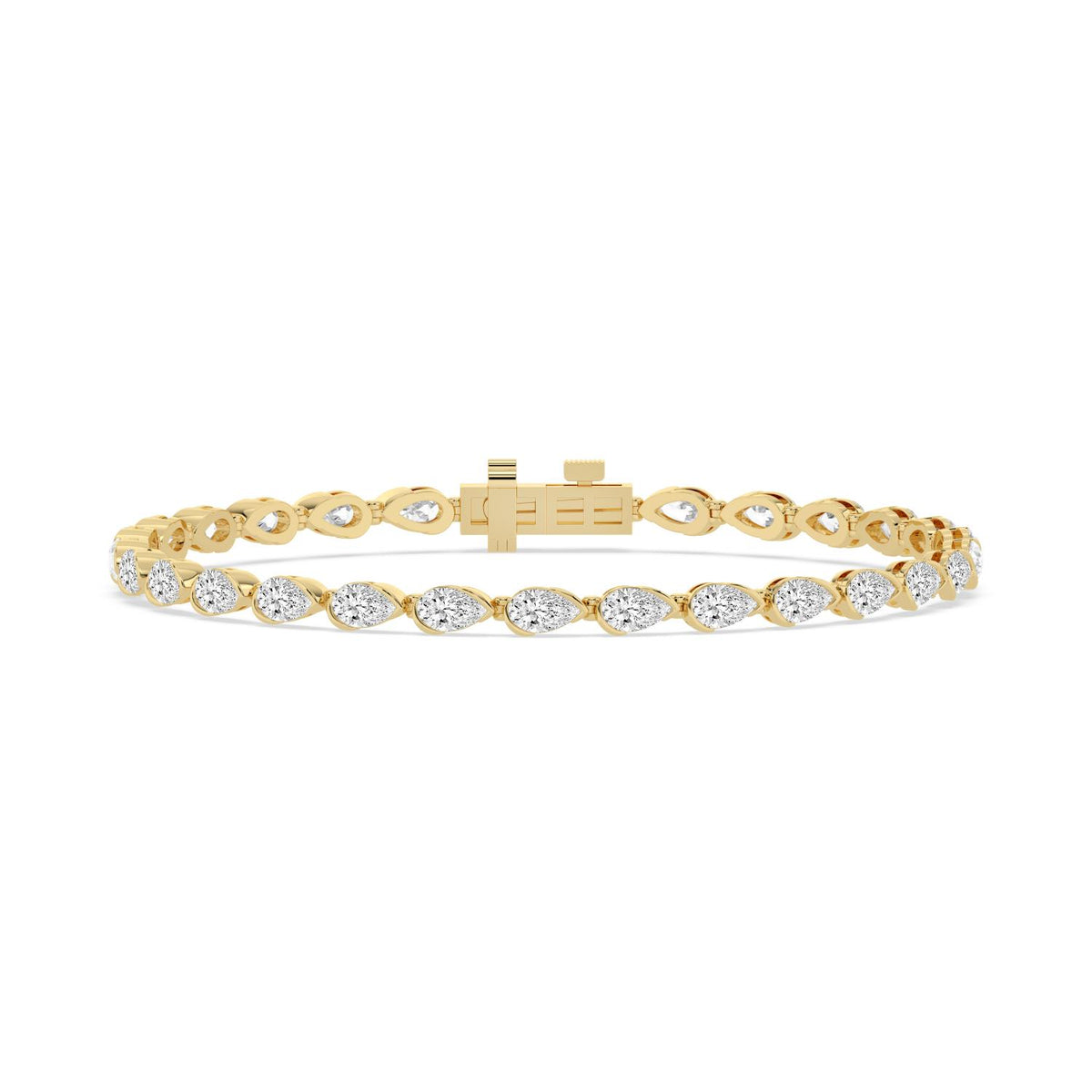 Yellow Gold / 6.38ct Lab Grown Diamond Bracelet