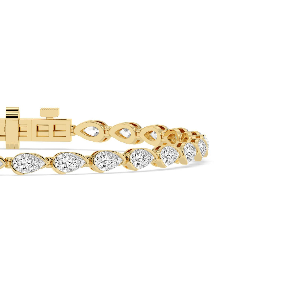 Yellow Gold / 6.38ct Lab Grown Diamond Bracelet