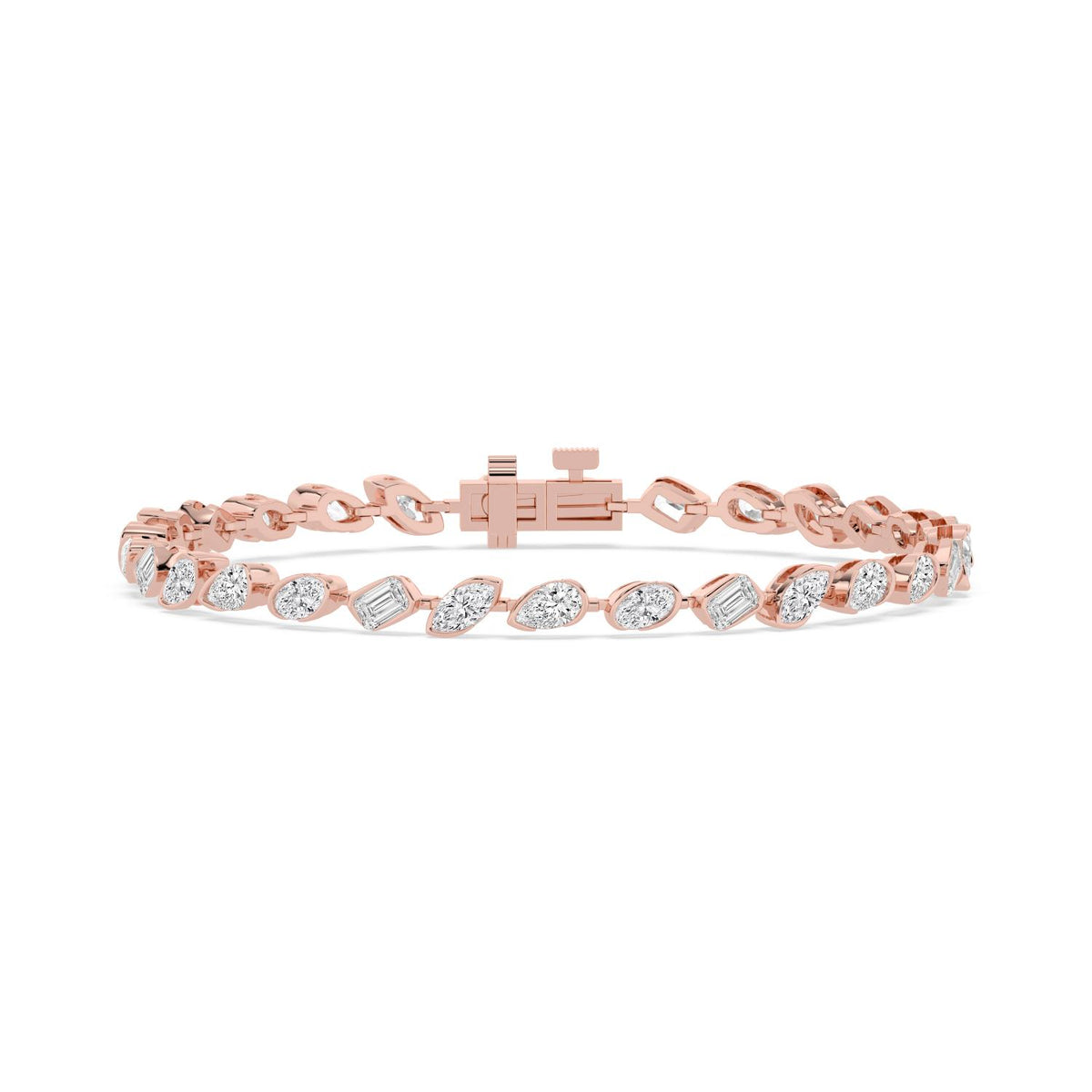 Rose Gold / 6.49ct Lab Grown Diamond Bracelet