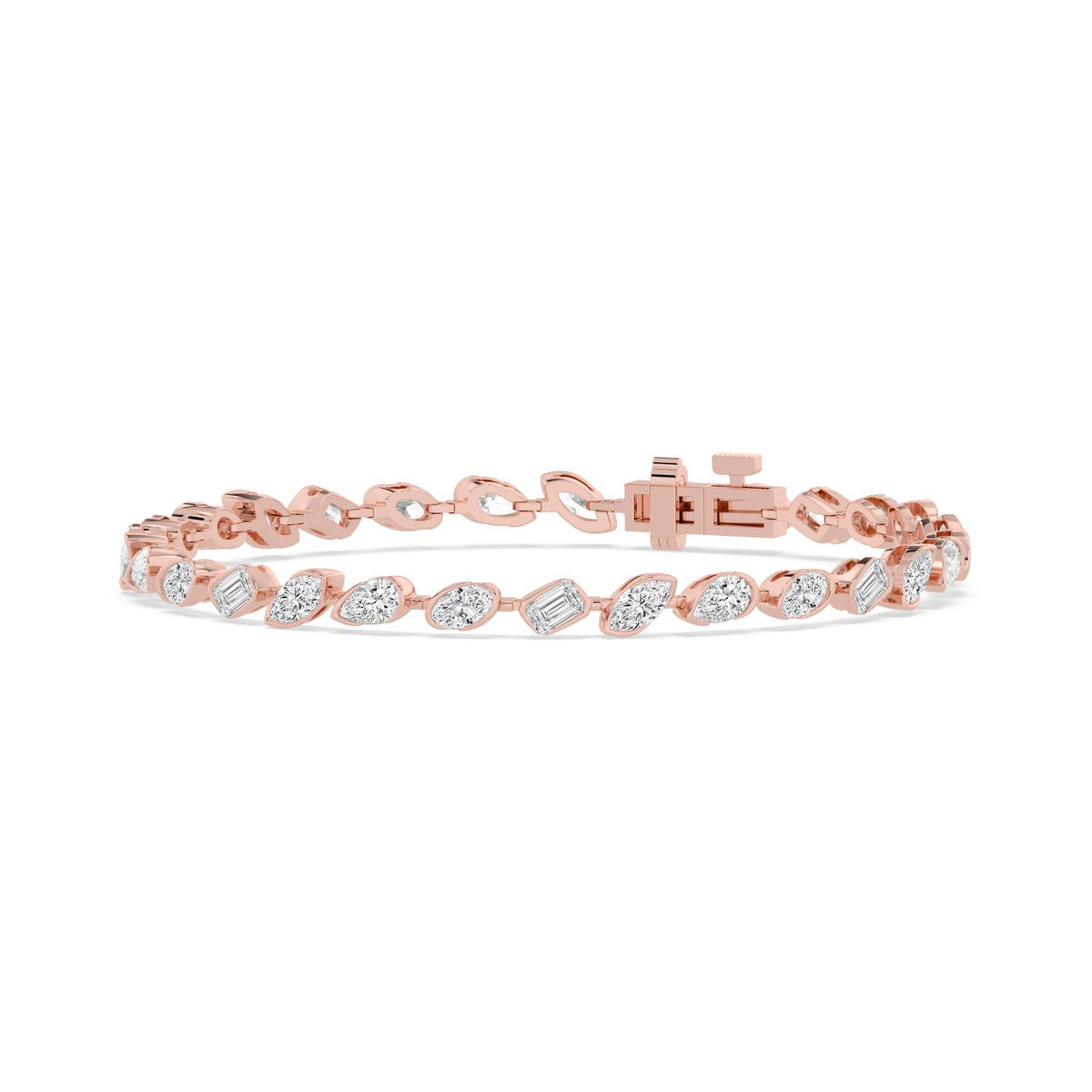 Rose Gold / 6.49ct Lab Grown Diamond Bracelet