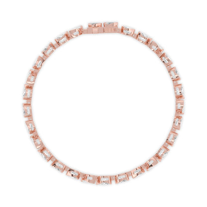Rose Gold / 6.49ct Lab Grown Diamond Bracelet