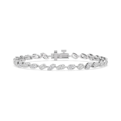 White Gold / 6.49ct Lab Grown Diamond Bracelet