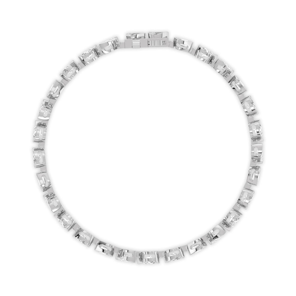 White Gold / 6.49ct Lab Grown Diamond Bracelet