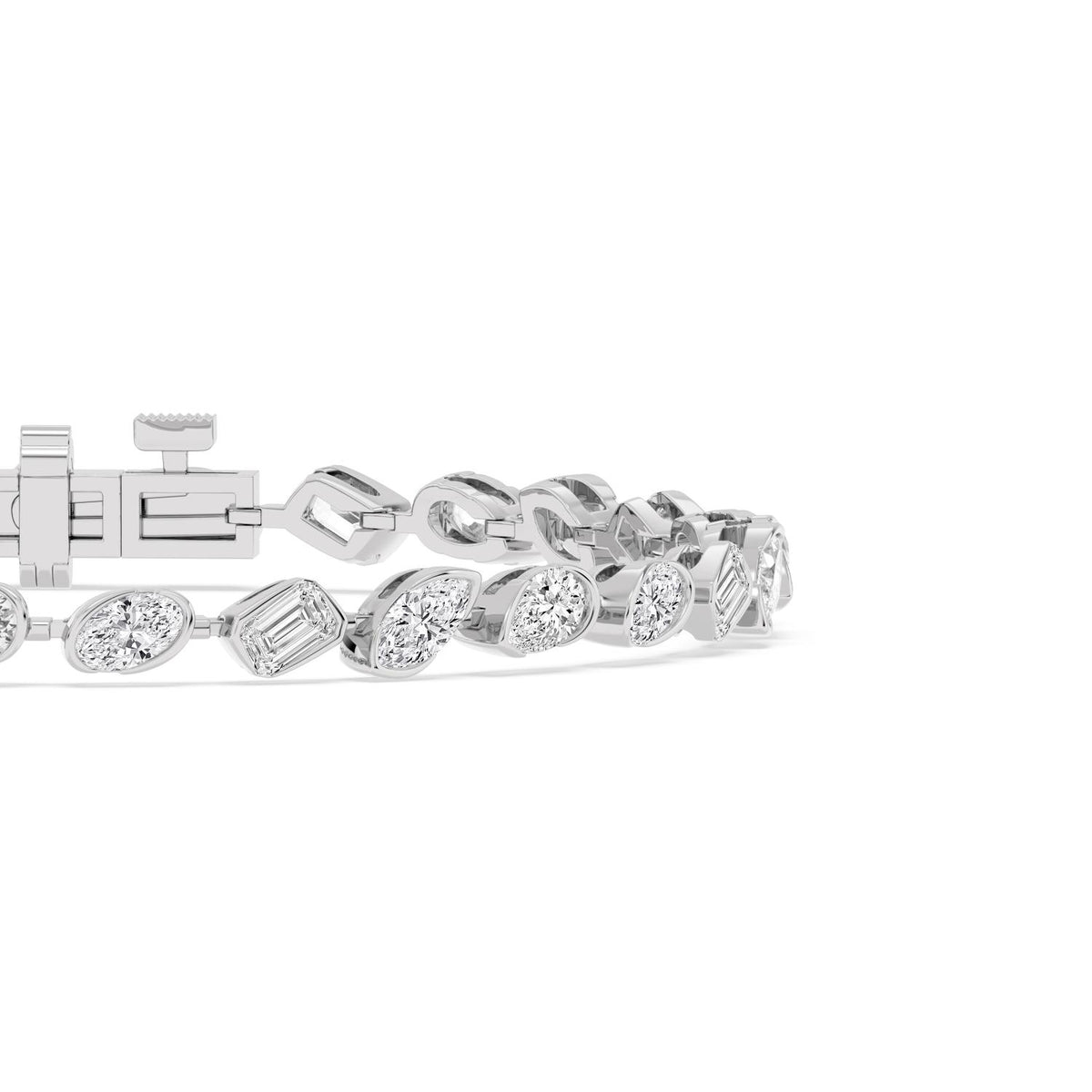 White Gold / 6.49ct Lab Grown Diamond Bracelet