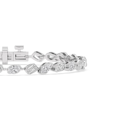 White Gold / 6.49ct Lab Grown Diamond Bracelet