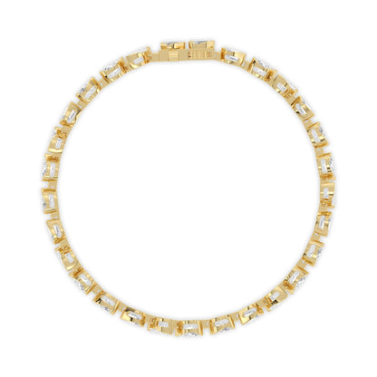 Yellow Gold / 6.49ct Lab Grown Diamond Bracelet