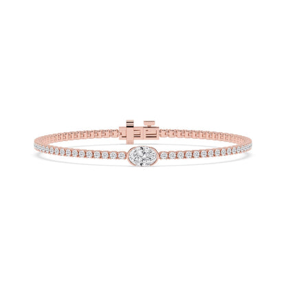 Rose Gold / 4.81ct Lab Grown Diamond Bracelet