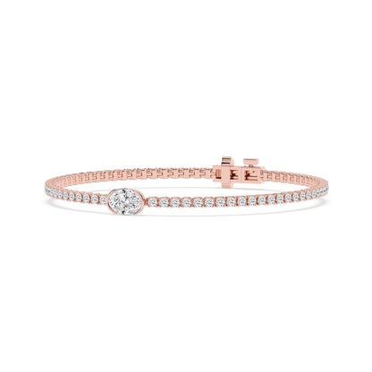 Rose Gold / 4.81ct Lab Grown Diamond Bracelet