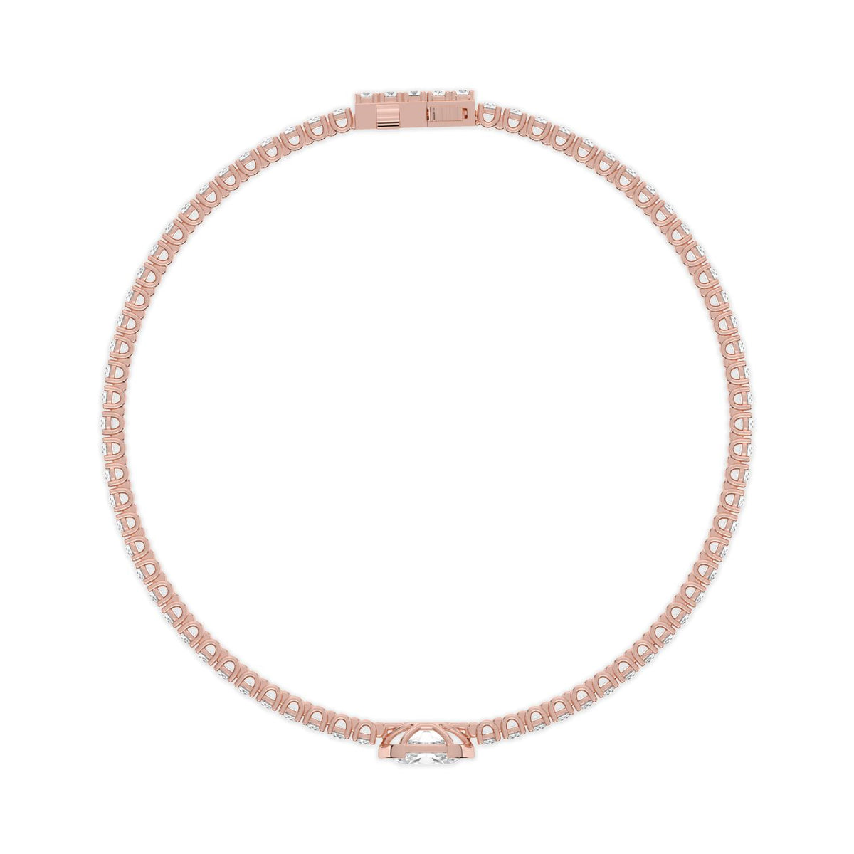Rose Gold / 4.81ct Lab Grown Diamond Bracelet