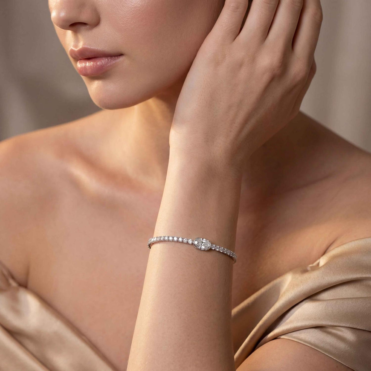 White Gold / 4.81ct Lab Grown Diamond Bracelet