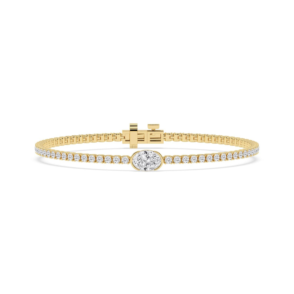 Yellow Gold / 4.81ct Lab Grown Diamond Bracelet