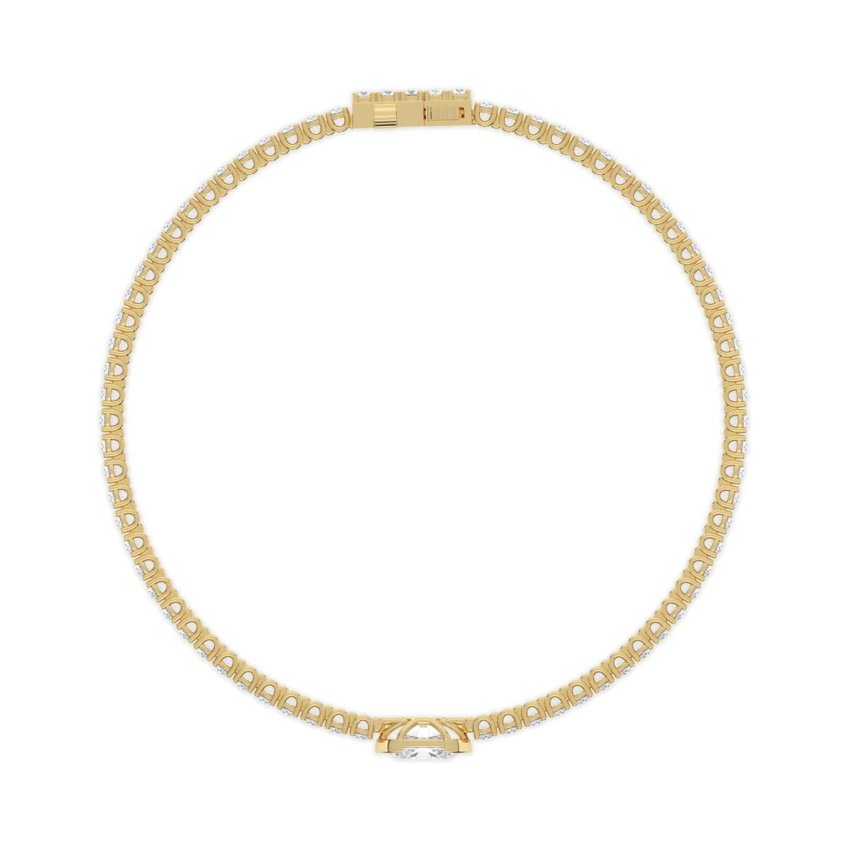 Yellow Gold / 4.81ct Lab Grown Diamond Bracelet