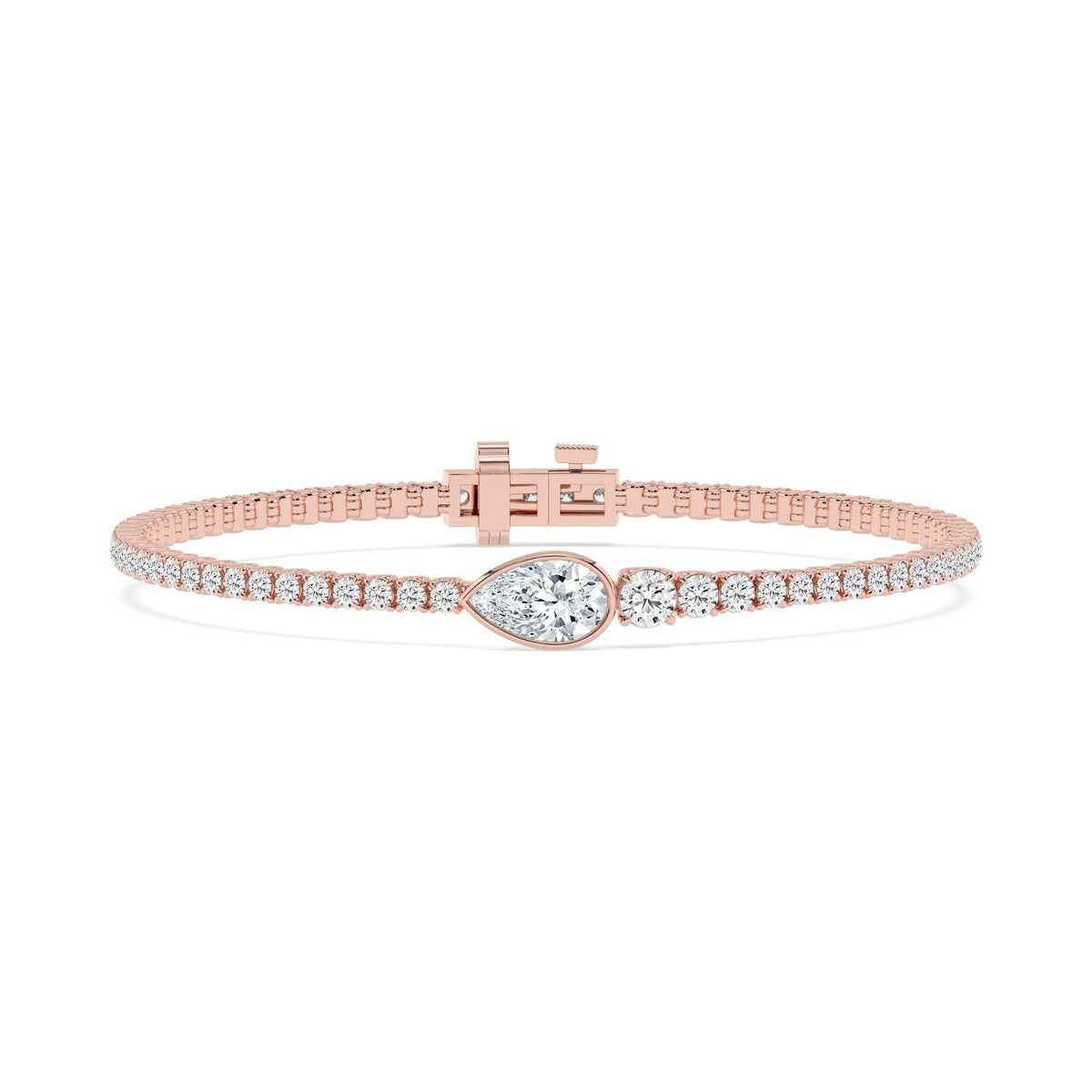 Rose Gold / 5.06ct Lab Grown Diamond Bracelet