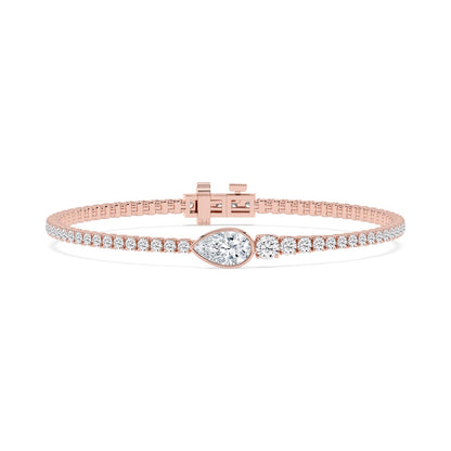 Rose Gold / 5.06ct Lab Grown Diamond Bracelet