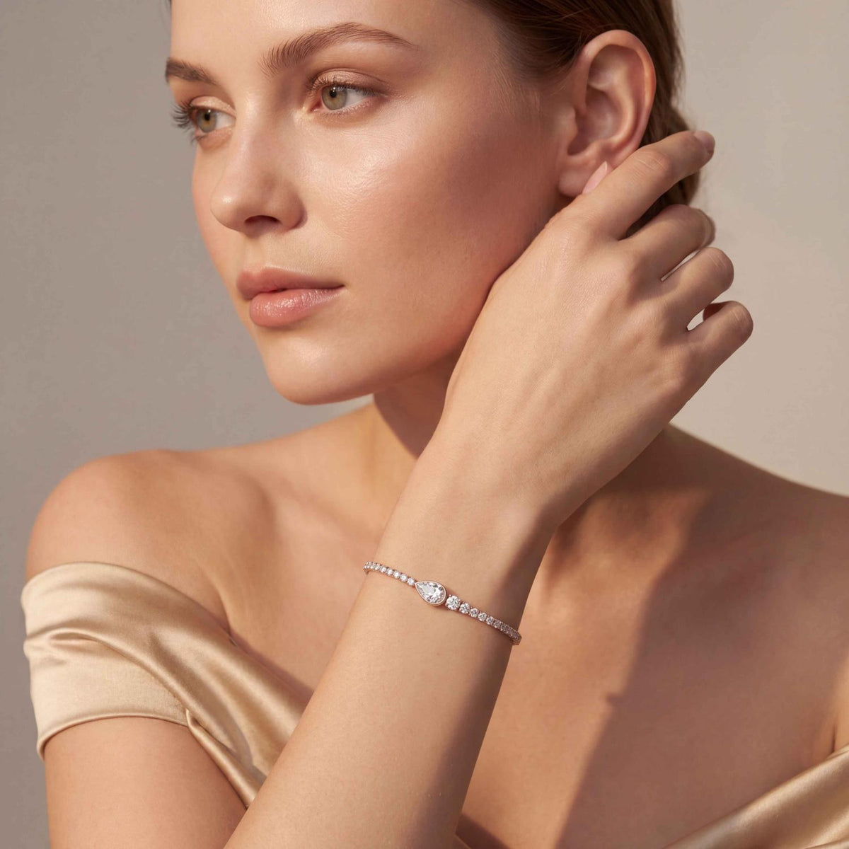 Rose Gold / 5.06ct Lab Grown Diamond Bracelet