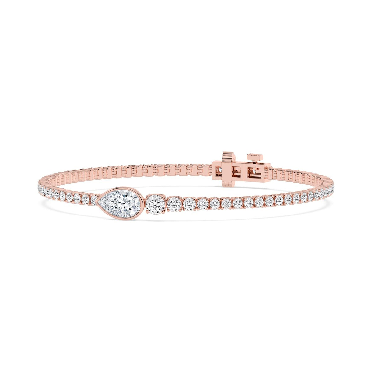 Rose Gold / 5.06ct Lab Grown Diamond Bracelet