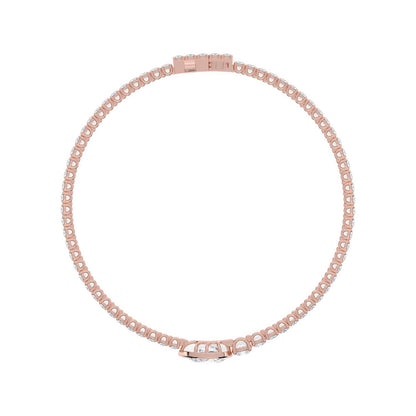 Rose Gold / 5.06ct Lab Grown Diamond Bracelet